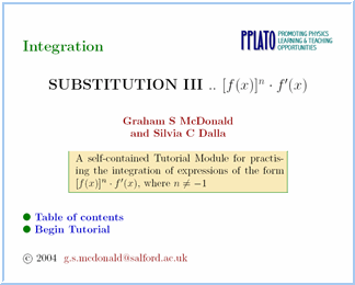 Integration by substitution - tutorial 3