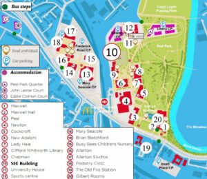 Peel Campus Map 2022 (Salford University)